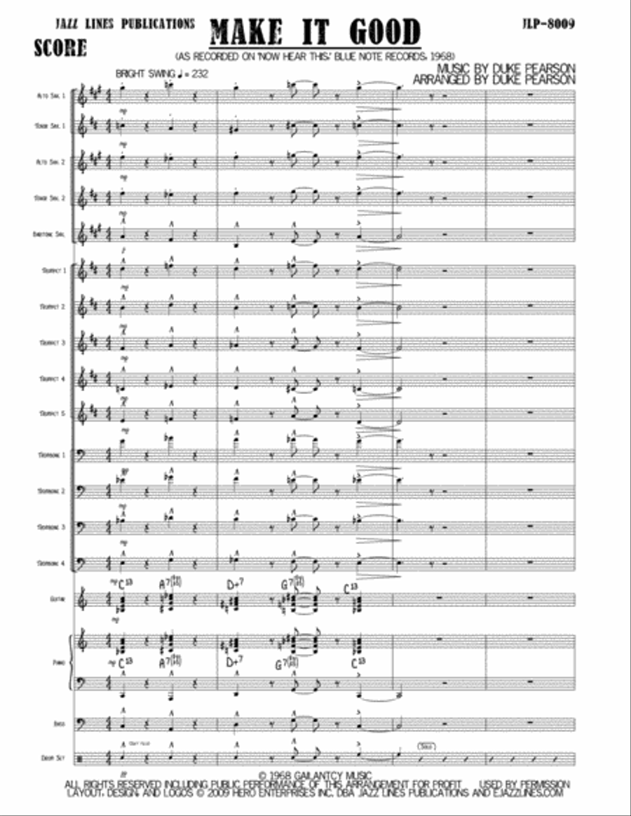Make It Good Big Band scores gallery preview page 3