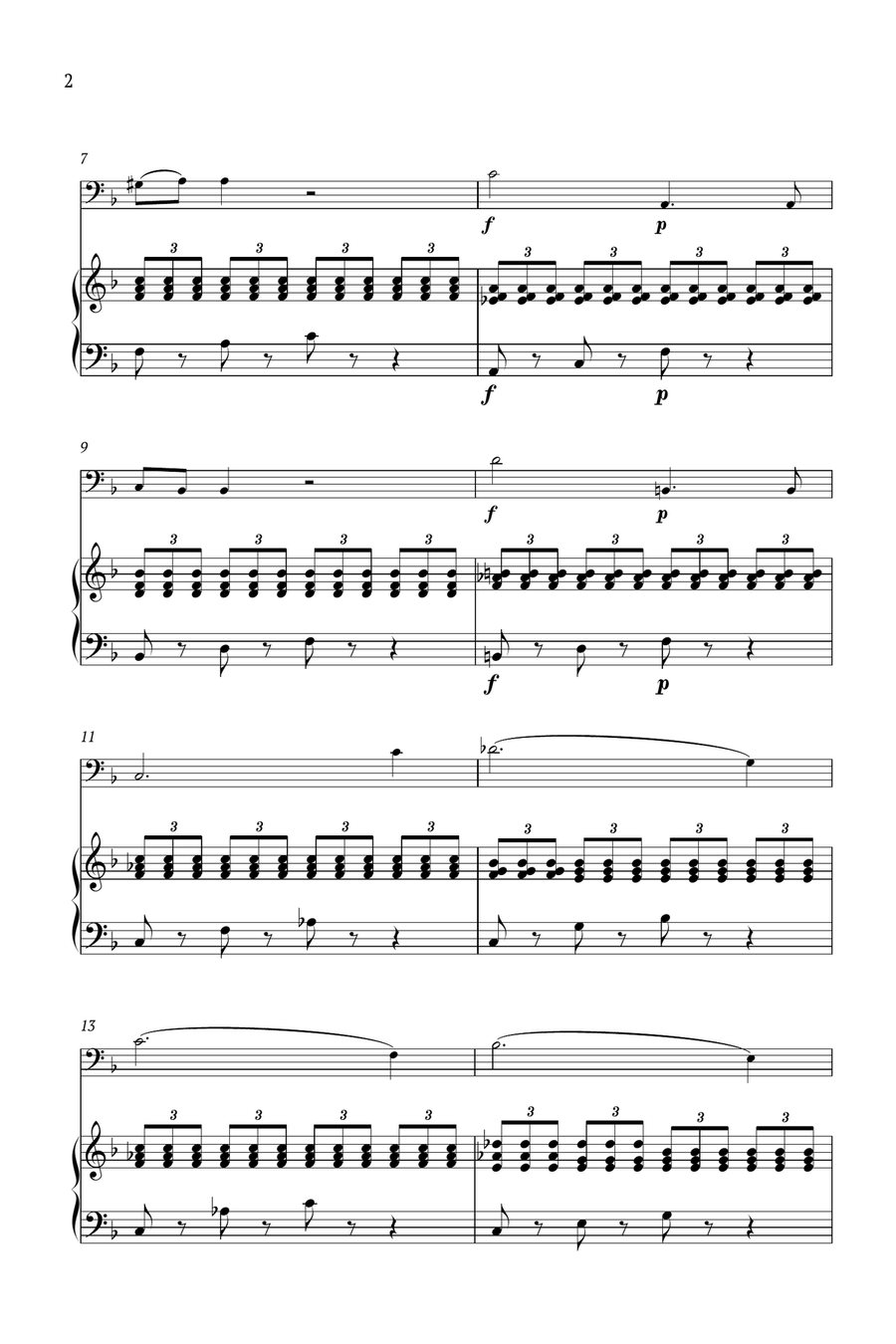 Piano Concerto No.21 Andante Chamber Music scores gallery preview page 2