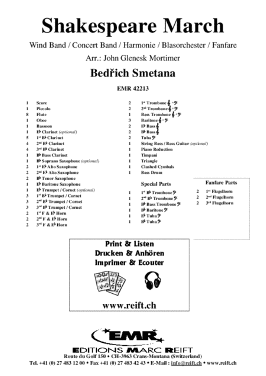 Shakespeare March Concert Band scores gallery preview page 2