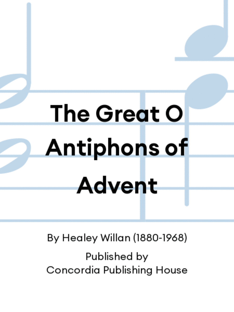 The Great O Antiphons of Advent Advent scores gallery preview page 1