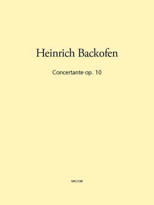 Book cover for Concertante Op. 10