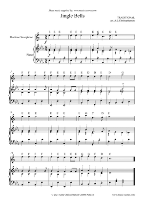 Jingle Bells - Very Easy Baritone Sax