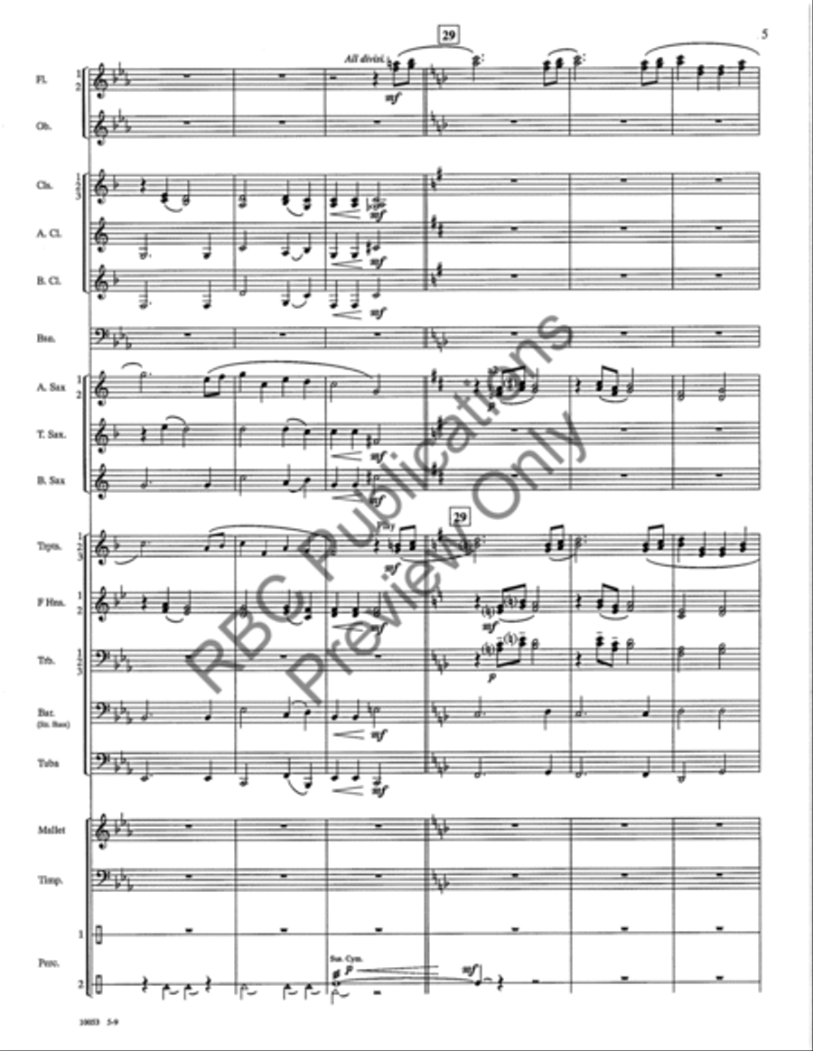 Lyrico For Winds Concert Band scores gallery preview page 8
