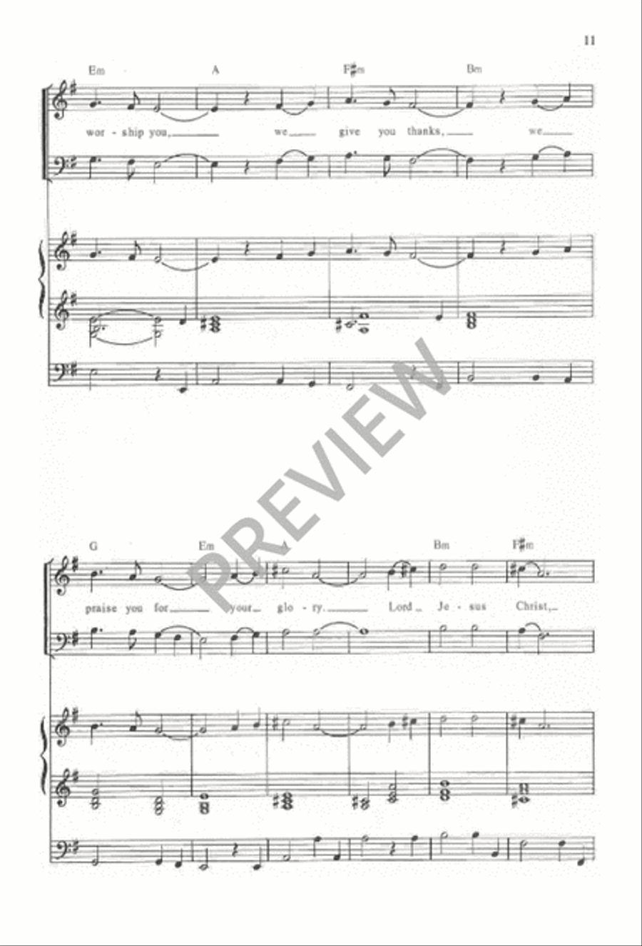 Mass for the King of Glory 4-Part scores gallery preview page 13