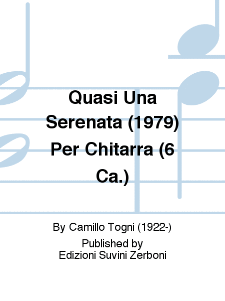 Quasi Una Serenata (1979) Per Chitarra (6 Ca.)