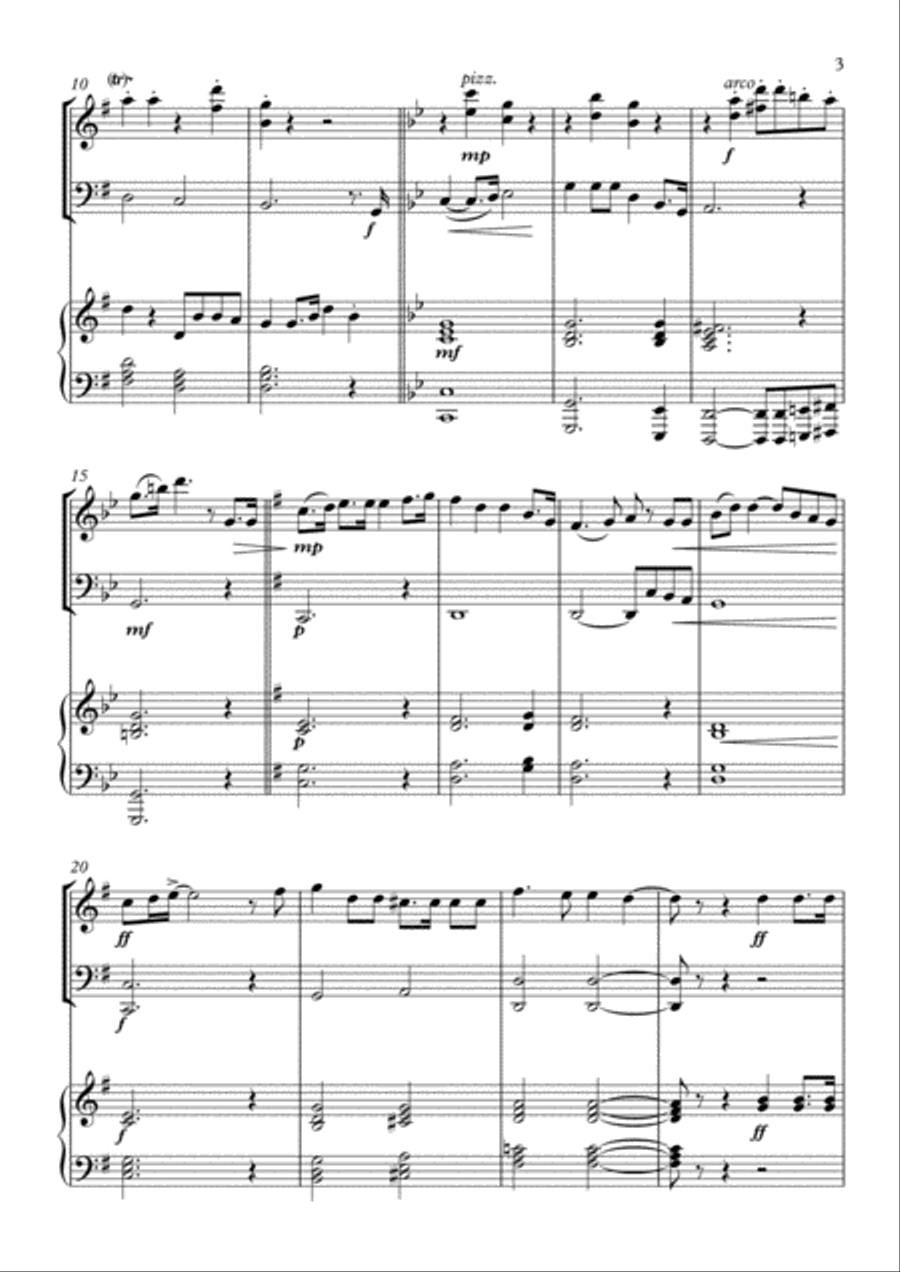 Song of Freedom Piano Trio scores gallery preview page 3