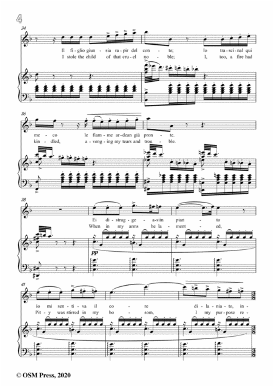 Verdi-Condotta ell'era in ceppi,in d minor,for Voice and Piano Voice Solo scores gallery preview page 6
