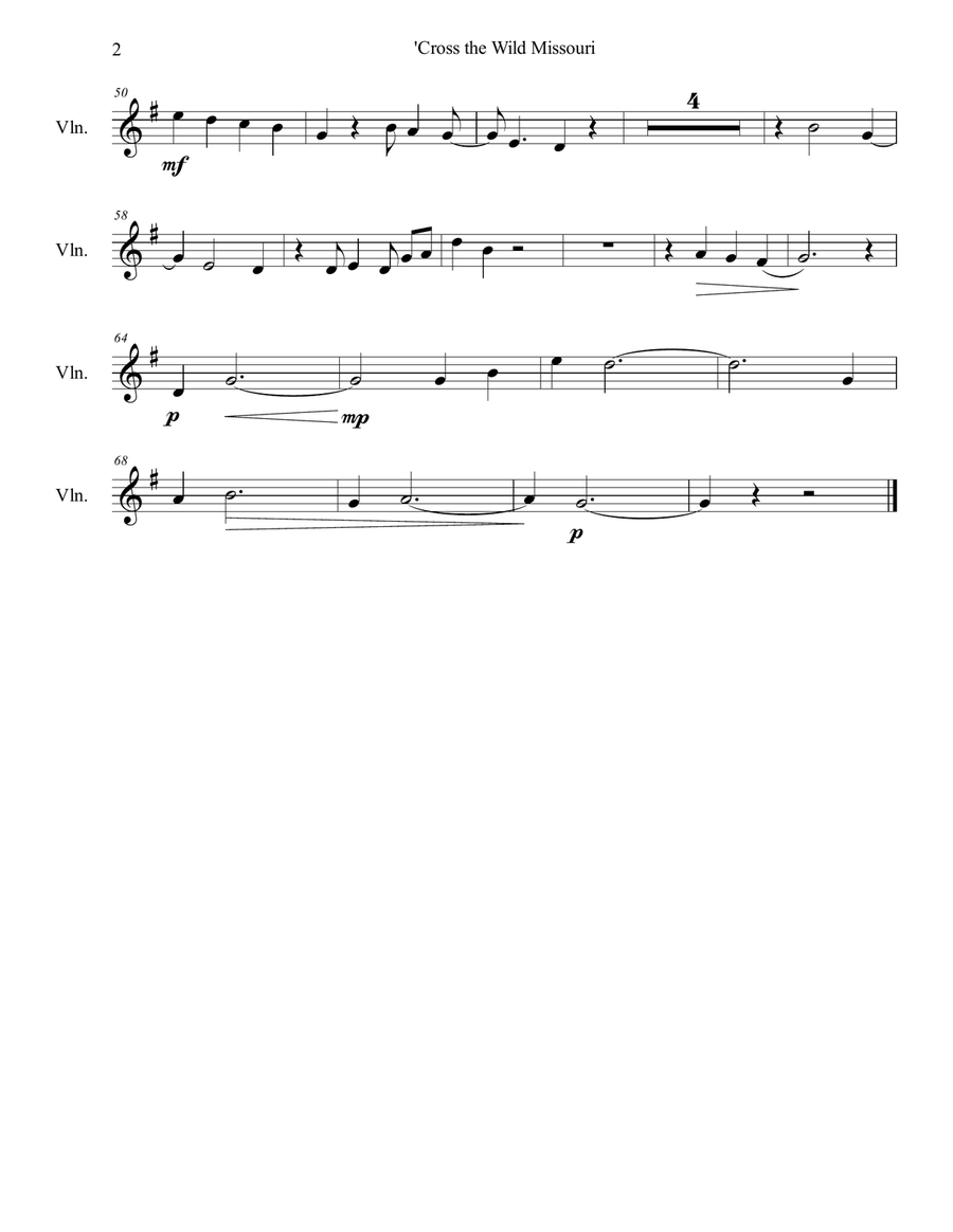 Cross the Wide Missouri String Trio scores gallery preview page 6
