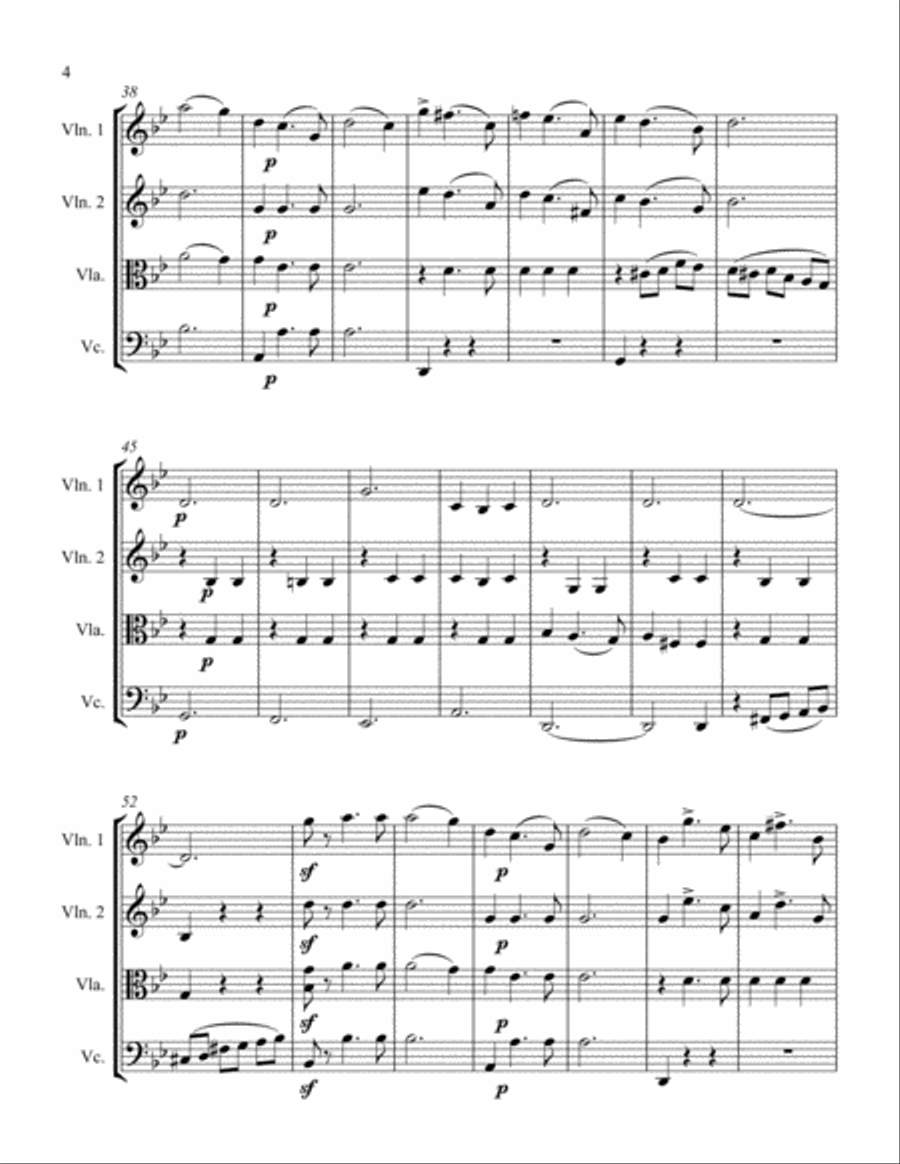 L'Automne Valse I. String Quartet scores gallery preview page 4