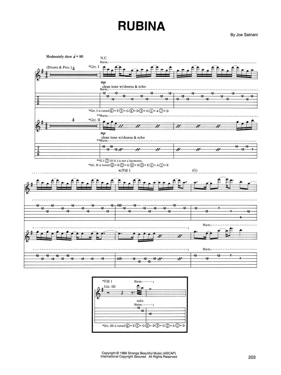 Rubina Acoustic Guitar scores gallery preview page 1
