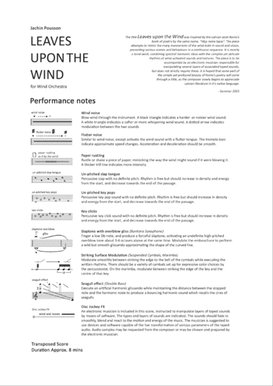 Leaves upon the Wind Leaves upon the Wind Set of Parts scores gallery preview page 3