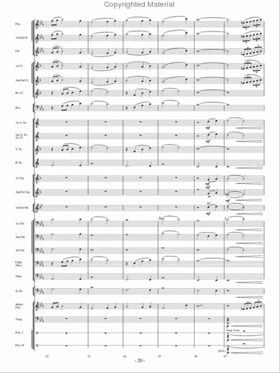 Where Eagles Soar Concert Band scores gallery preview page 19