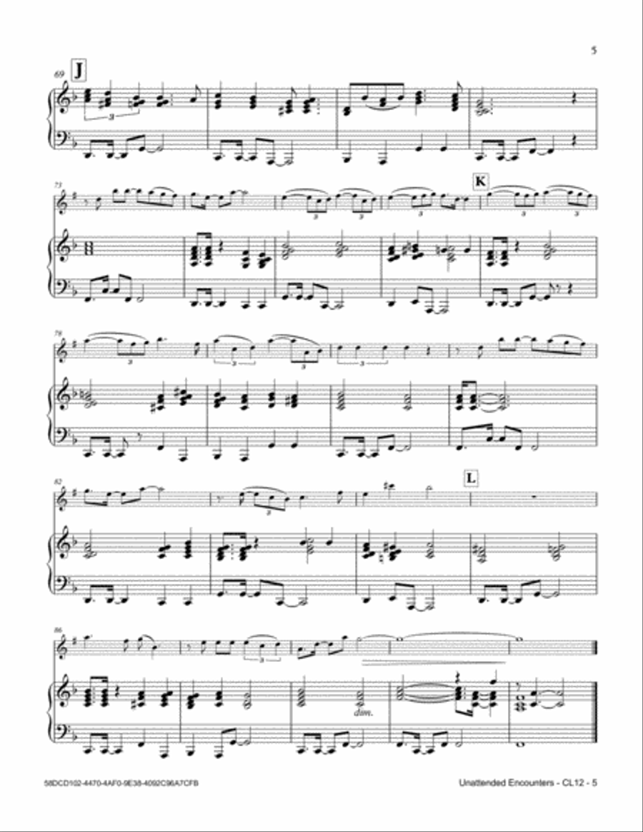 Unattendend Encounters Unattendend Encounters Clarinet Solo scores gallery preview page 5