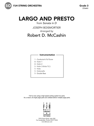 Largo and Presto: Score