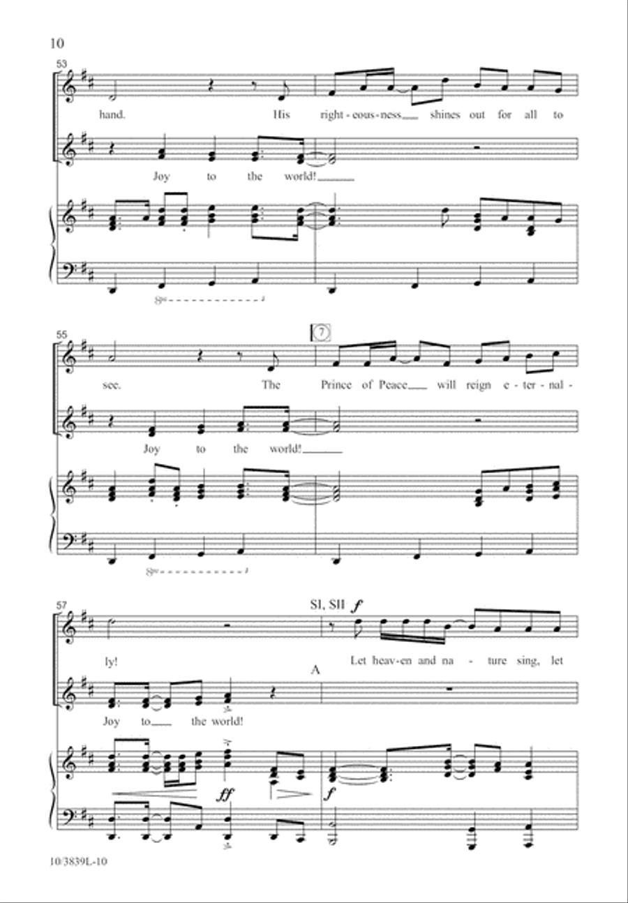 Let Heaven and Nature Sing SSA scores gallery preview page 11