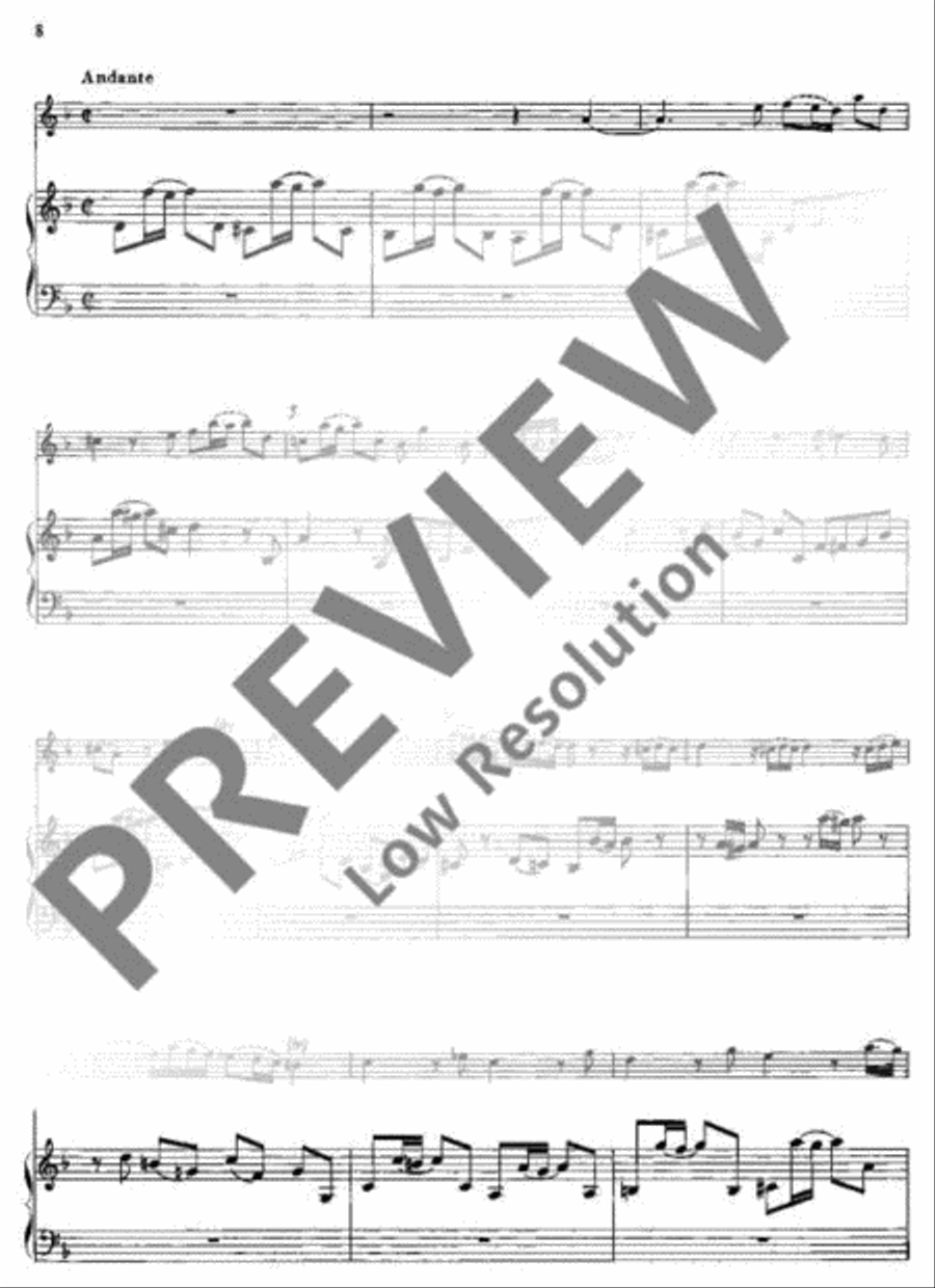 Concerto D major Flute scores gallery preview page 9
