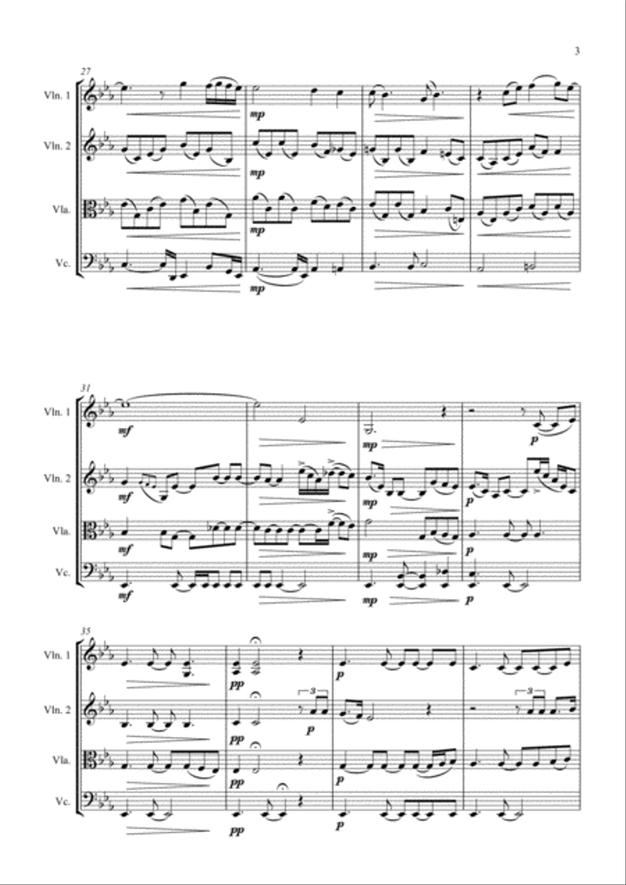 Bridge Over Troubled Water Bridge Over Troubled Water String Quartet scores gallery preview page 3