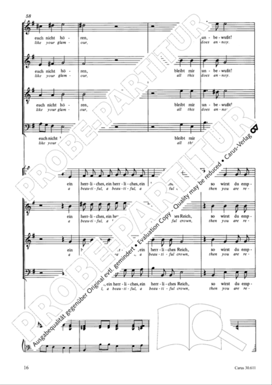 Keep what you have (Halt, was du hast) 4-Part scores gallery preview page 17
