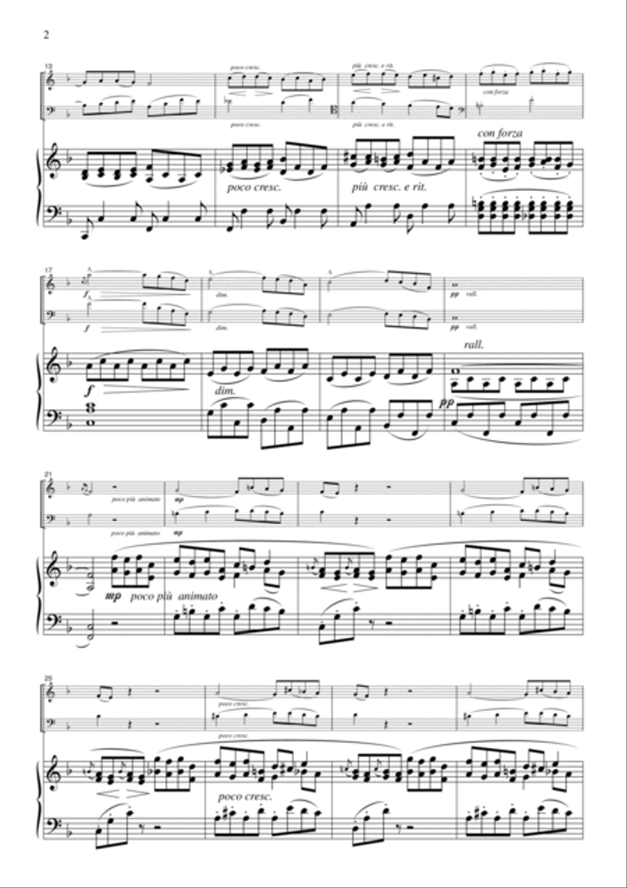 Chopin Chanson De L'adieu (Etude Op.10, No.3), for piano trio, PC101 Piano Trio scores gallery preview page 2