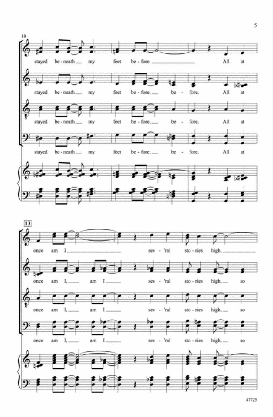 On the Street Where You Live Choir scores gallery preview page 3