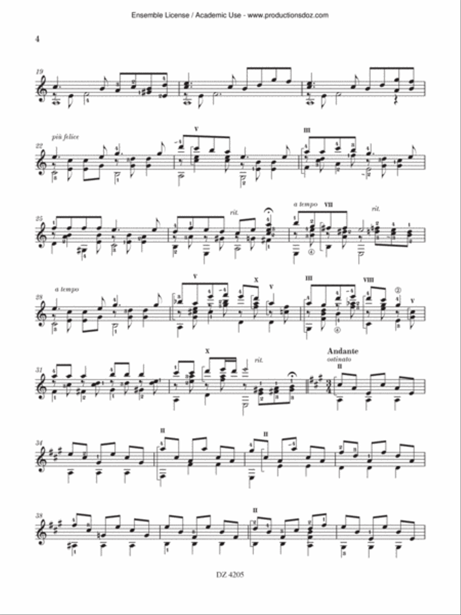 Simple Song for Lily Classical Guitar scores gallery preview page 4