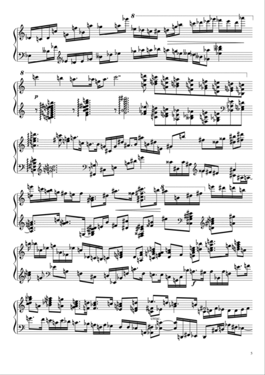 Sonate №2 (part II) Piano Solo scores gallery preview page 5