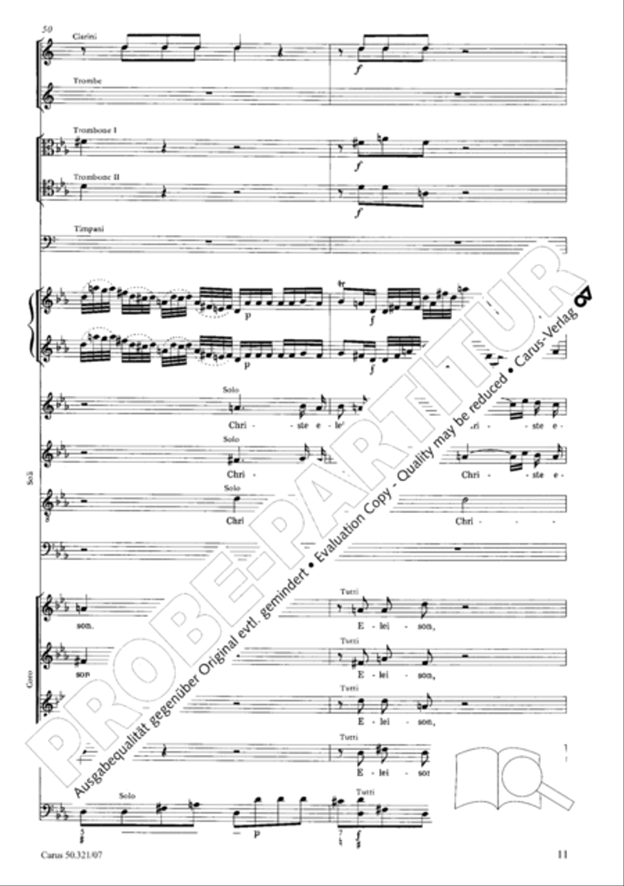 Requiem in C minor 4-Part scores gallery preview page 18
