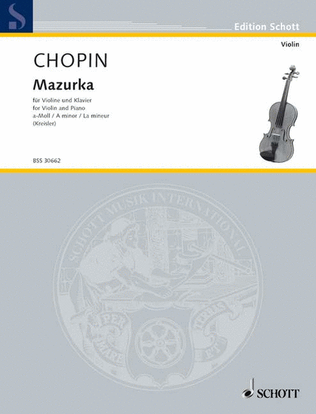Book cover for Kreisler Tr2 Chopin Mazurka Vl