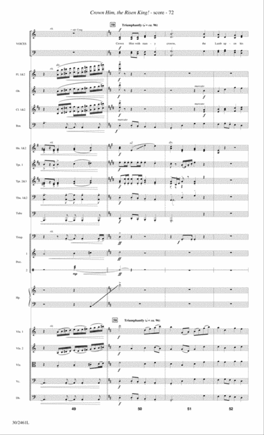 Journey to the Cross - Orchestral Score and Parts Choir scores gallery preview page 74