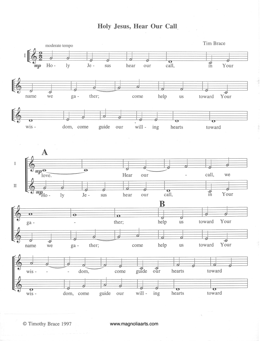 Three Short Pieces for Choir (a cappella) A Cappella scores gallery preview page 2