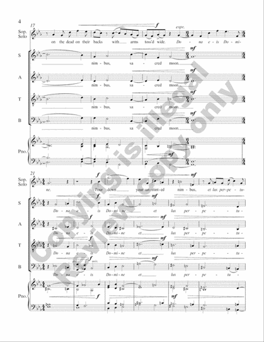 A Walt Whitman Requiem 4-Part scores gallery preview page 23
