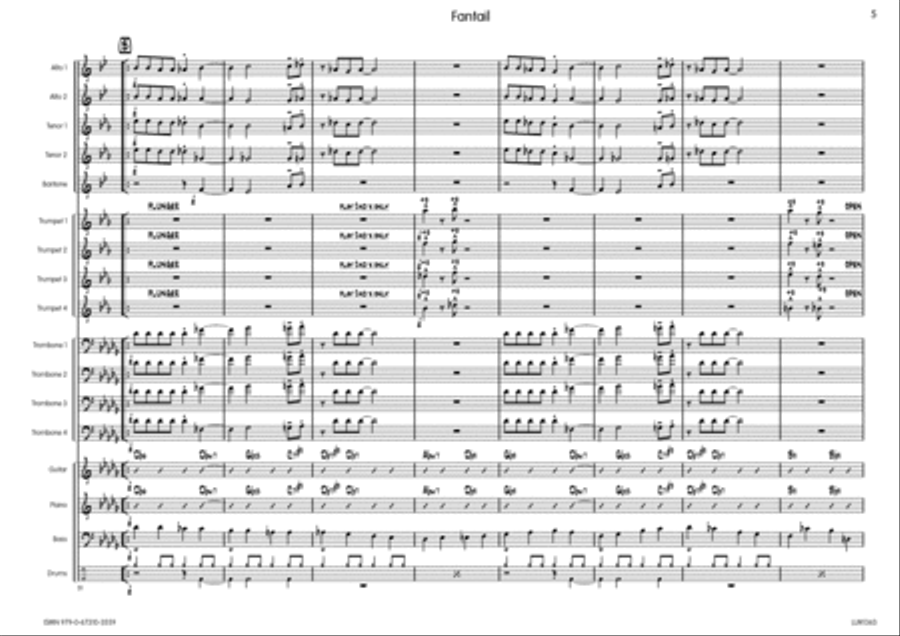 Fantail Big Band scores gallery preview page 6