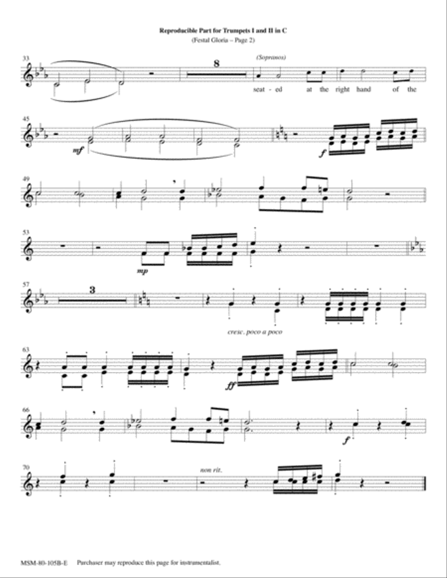 Festal Gloria Festal Gloria Choir scores gallery preview page 4