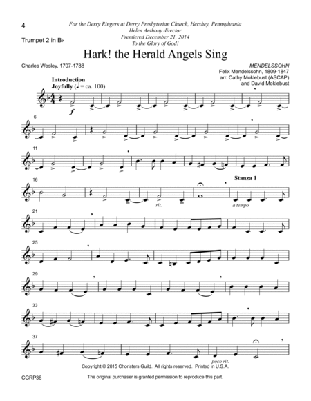 Hark! the Herald Angels Sing - Reproducible Instr. Parts image number null