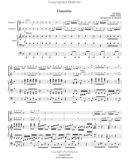 Concerto in C, BWV 594 (Movement I)