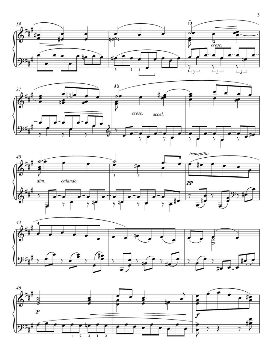 Romance in A minor, WoO 28 Piano Solo scores gallery preview page 3