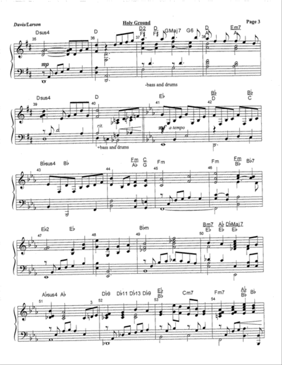Holy Ground 4-Part scores gallery preview page 19