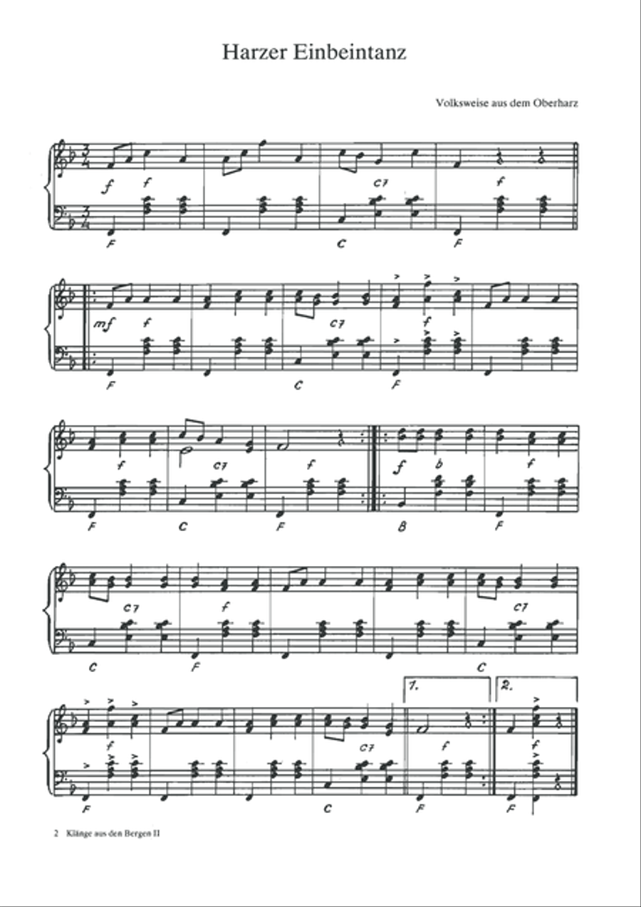 Harzer Einbeintanz Voice scores gallery preview page 3