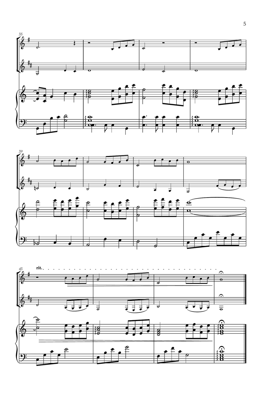 Beauty And The Beast Woodwind Duet scores gallery preview page 5