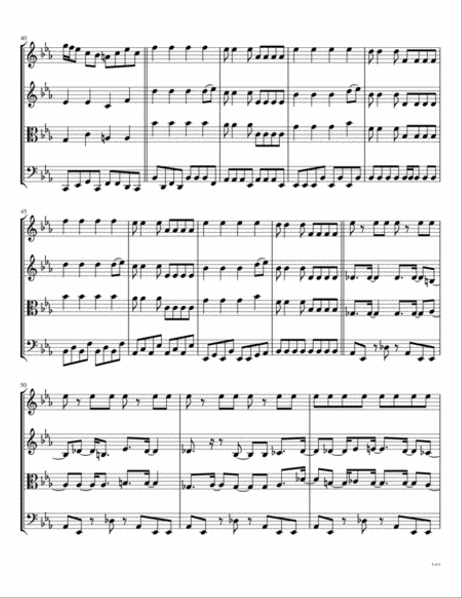 Lovely Rita String Quartet scores gallery preview page 6
