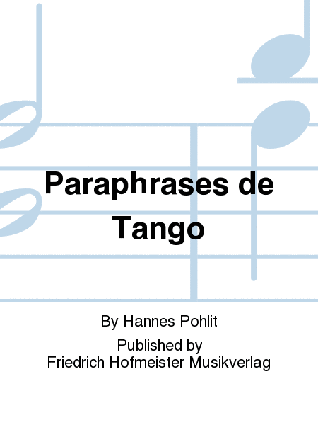 Paraphrases de Tango