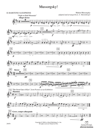 Mussorgsky!: E-flat Baritone Saxophone