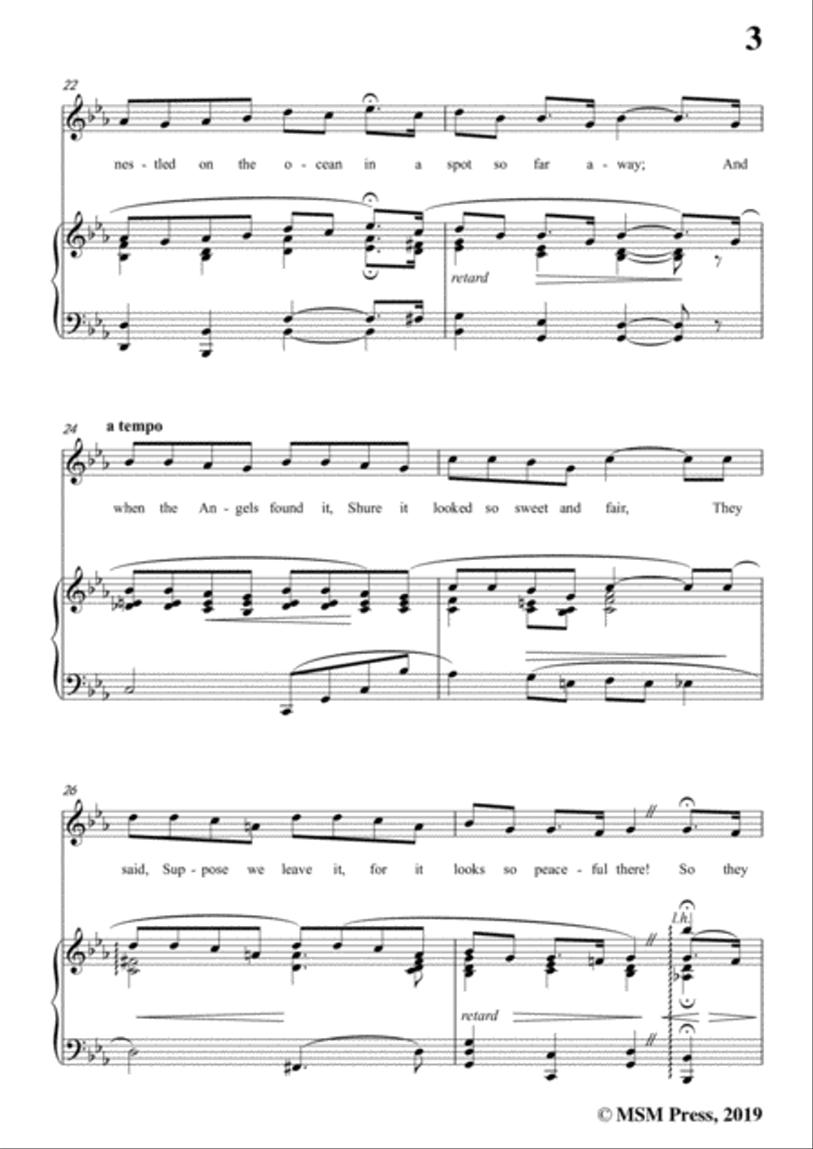 Ernest R. Ball-Little Bit of Heaven,in g minor,for Voice and Piano