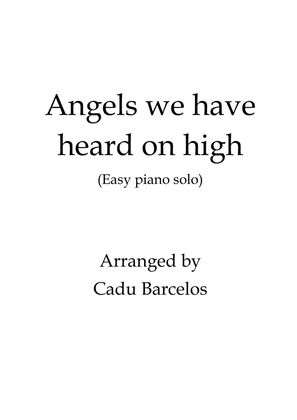 Angels we have heard on high (Easy piano solo in C Major)