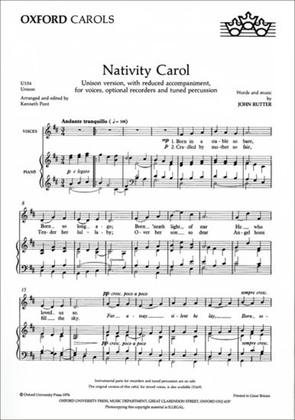 Book cover for Nativity Carol
