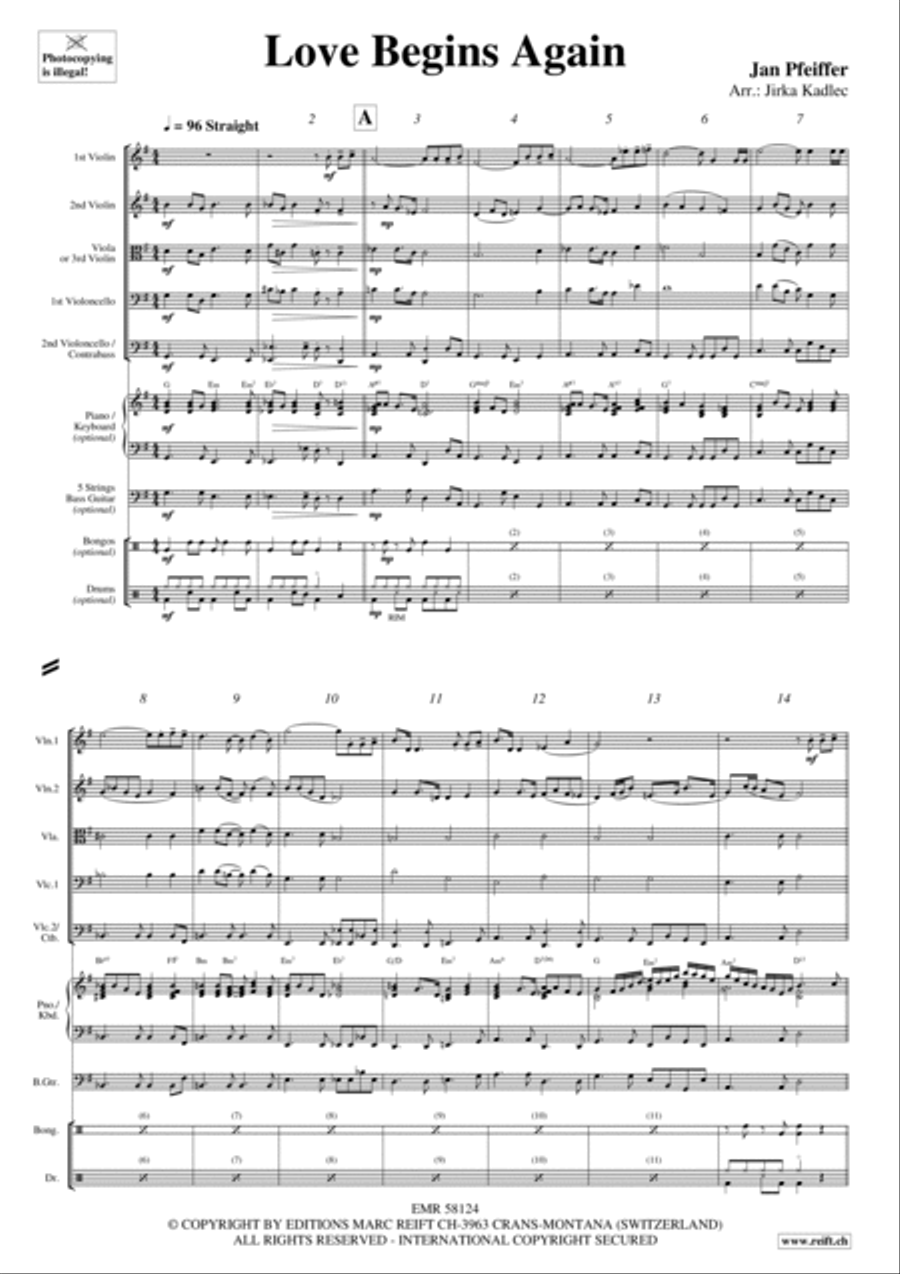 Love Begins Again Love Begins Again String Quintet scores gallery preview page 4
