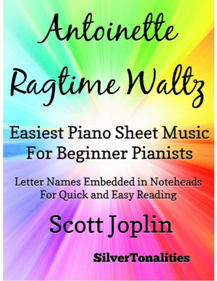 Book cover for Antoinette Rag Waltz Easiest Piano Sheet Music for Beginner Pianists