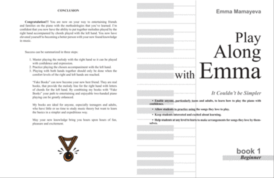 Play Along With Emma Method Book 1 Voice scores gallery preview page 1