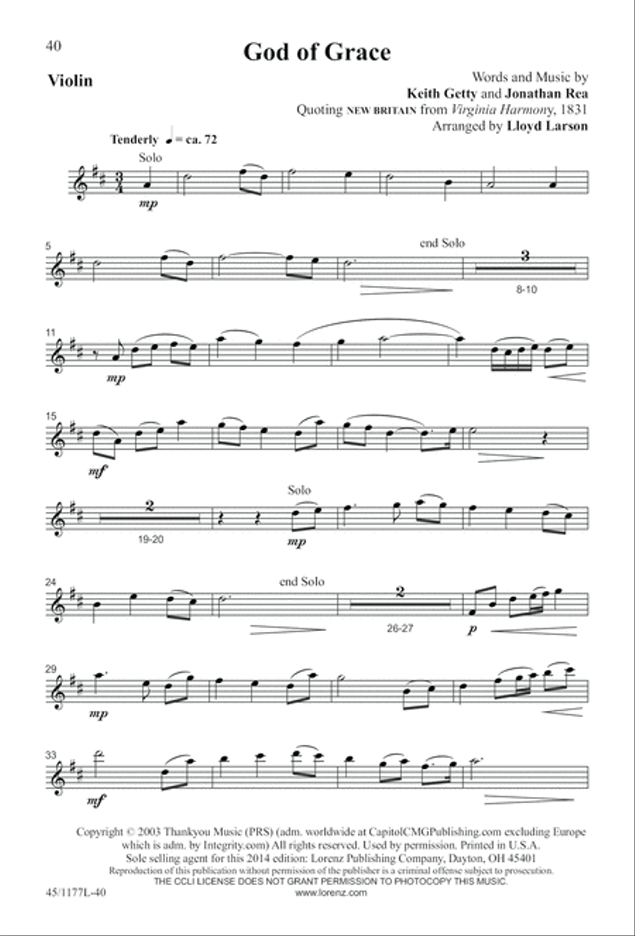 5 Getty Anthems for about 10 Singers 4-Part scores gallery preview page 41