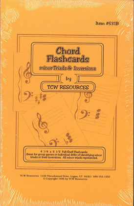 Book cover for Minor Chord Flashcards